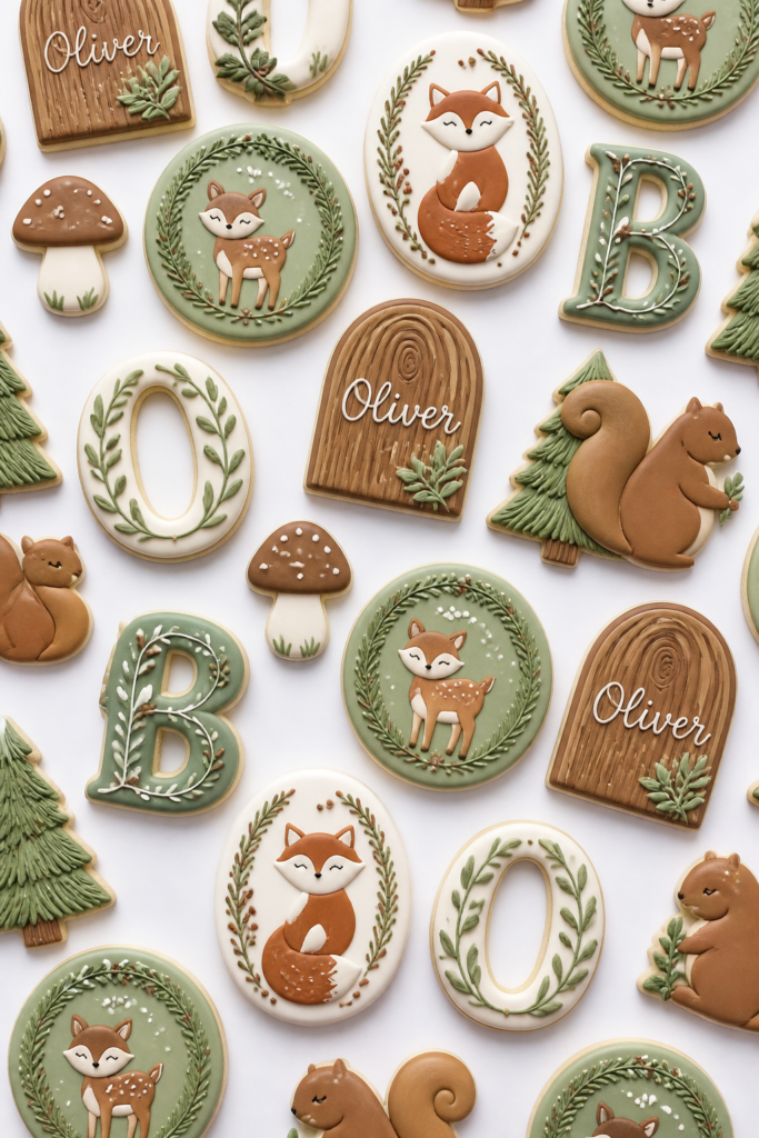 Flora and Fauna Woodland Cookies