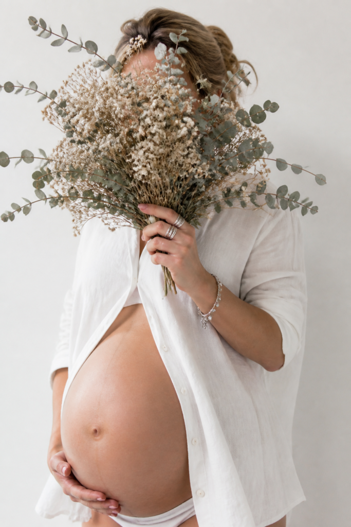 Florals and a Bare Bump