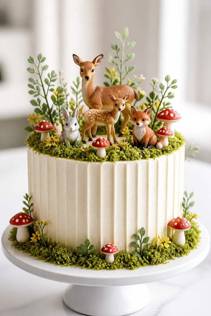 Forest Animal Tiered Cake