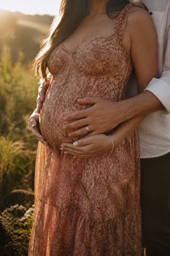 Hands On the Bump Outdoor Shoot