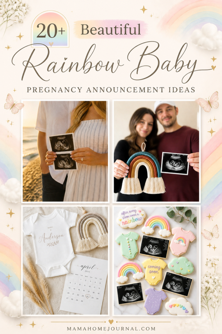 Heartfelt Rainbow Baby Announcement Ideas