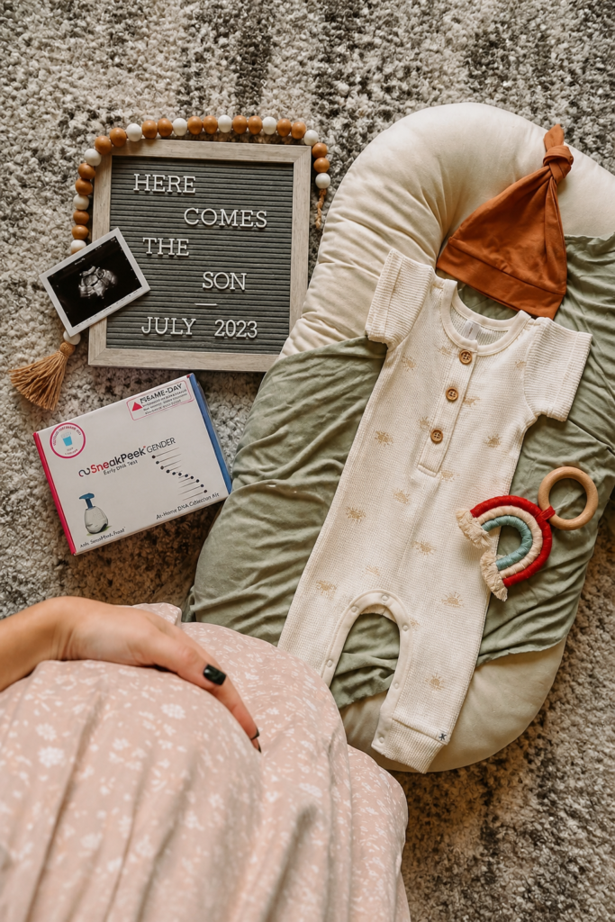 Here Comes the Son Rainbow Baby Announcement