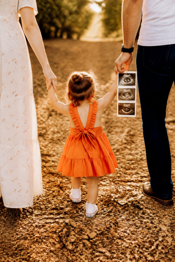 Holding Hands with Ultrasound Photos