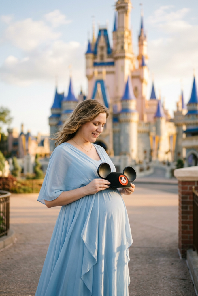 Mouseketeer Ears in Front of the Castle