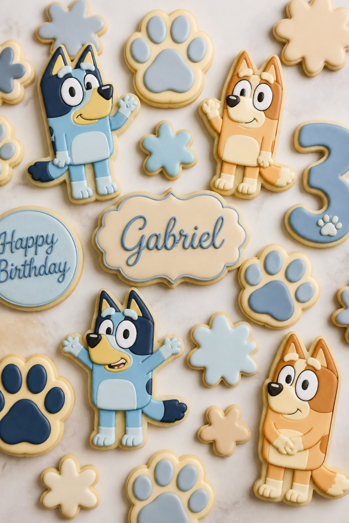 Muted Royal Blue Bluey Cookie Set