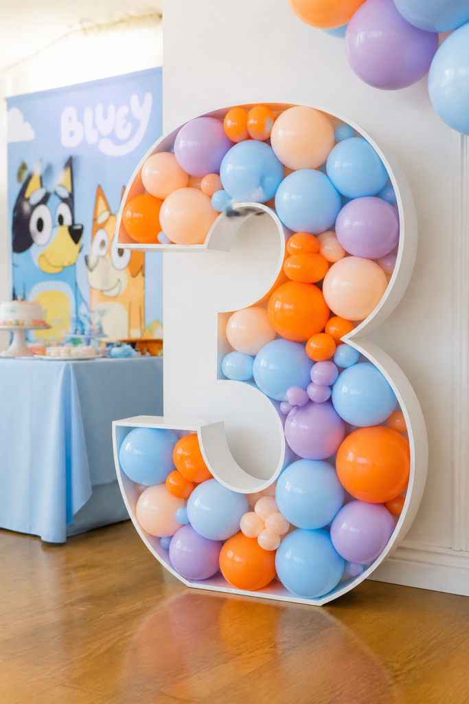 Number Balloon Mosaic