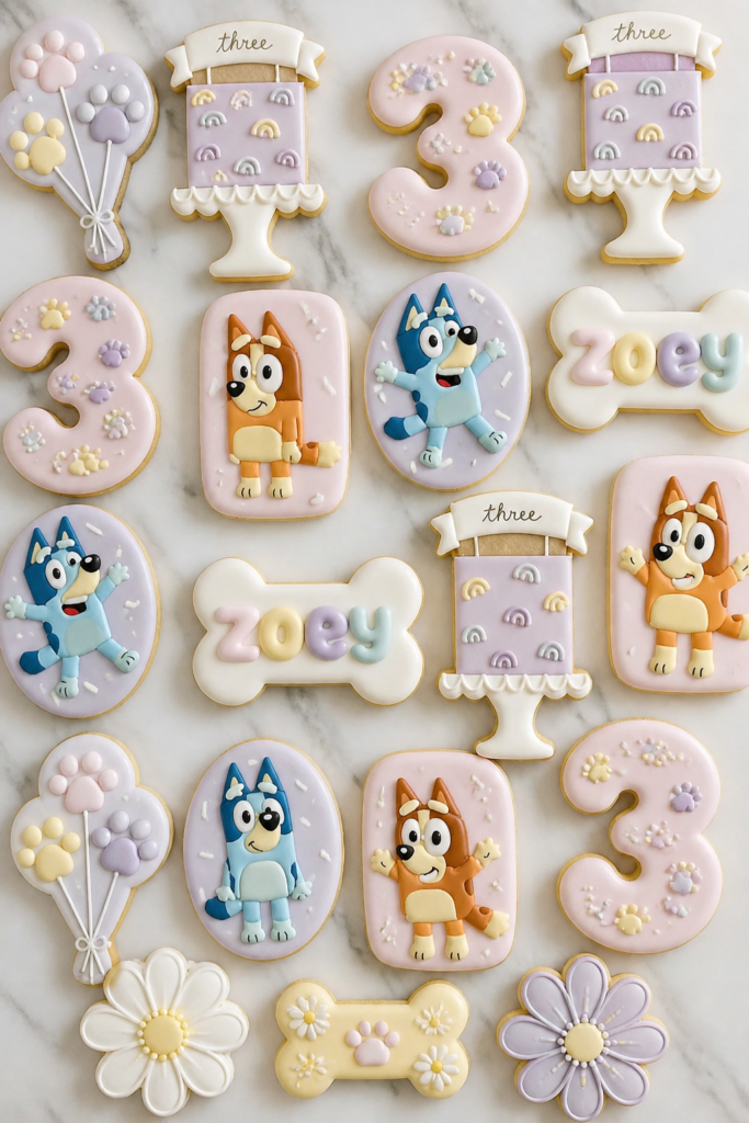 Pastel Bluey Cookie Set