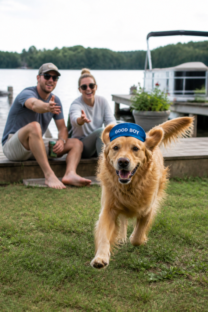 Puppy Picnic Pregnancy Announcement Idea