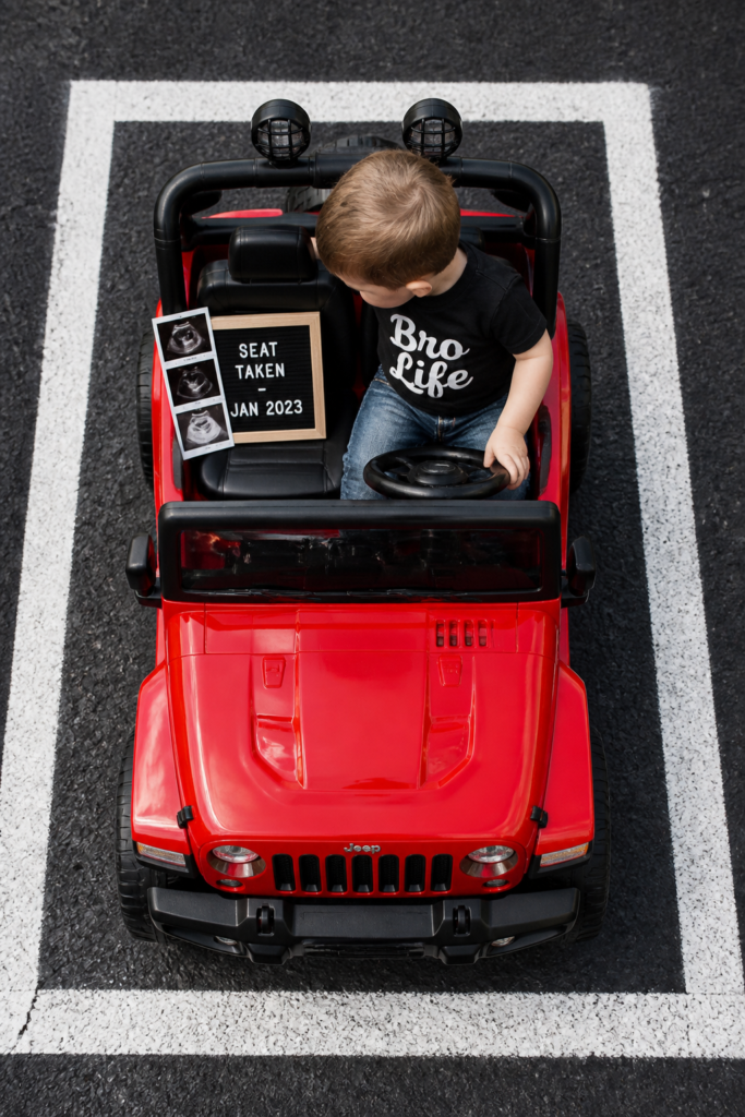 Ride-On Car Baby Announcement