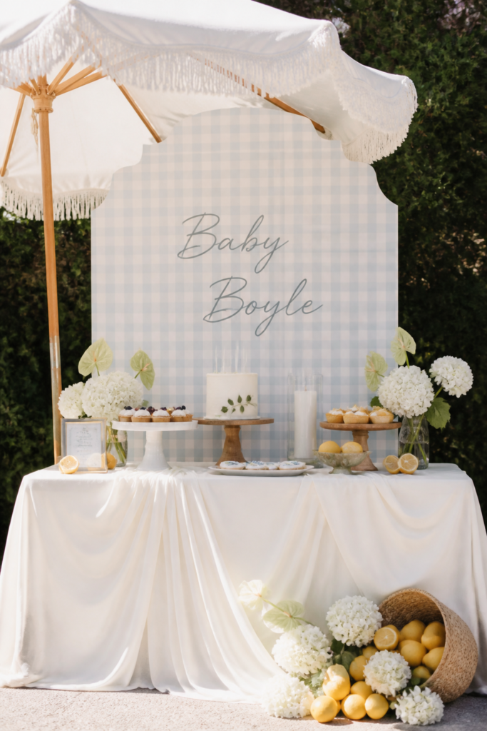 Soft Peach and Orange Summer Table Setup