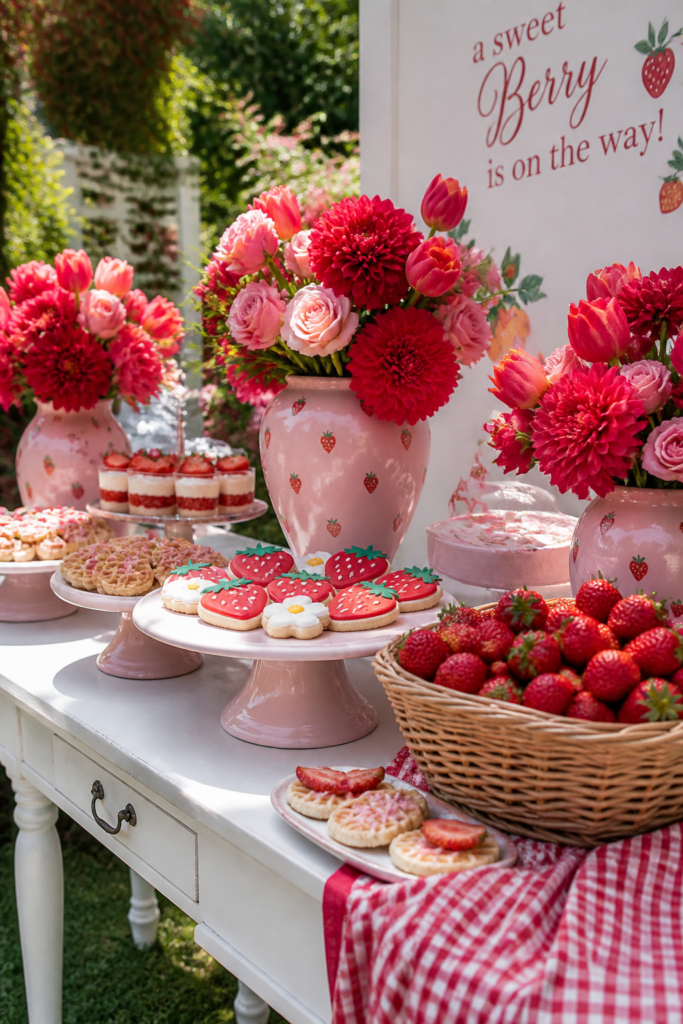Strawberry Dessert Display