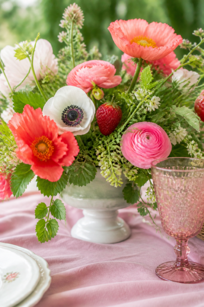 Strawberry Floral Centerpiece