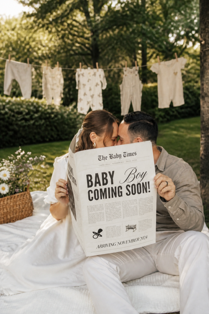 The Faux Newspaper Announcement