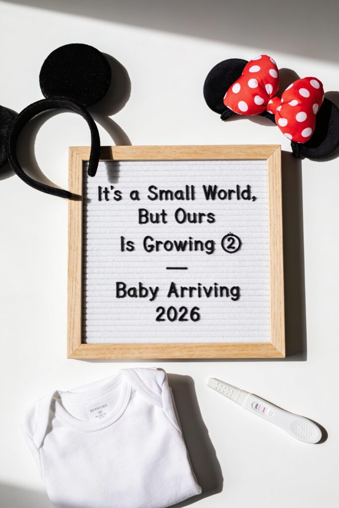 The Letterboard Disney Pregnancy Announcement