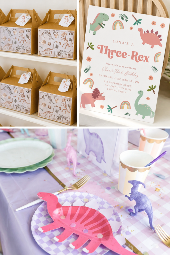 Three Rex — Dinosaur Themed 3rd Birthday Party