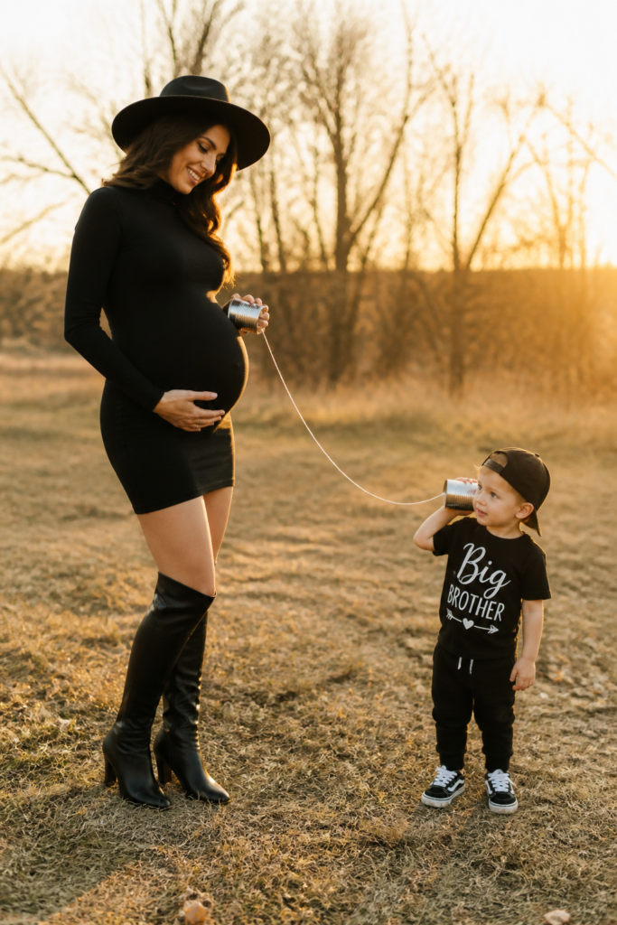 Tin Can Telephone Baby Announcement