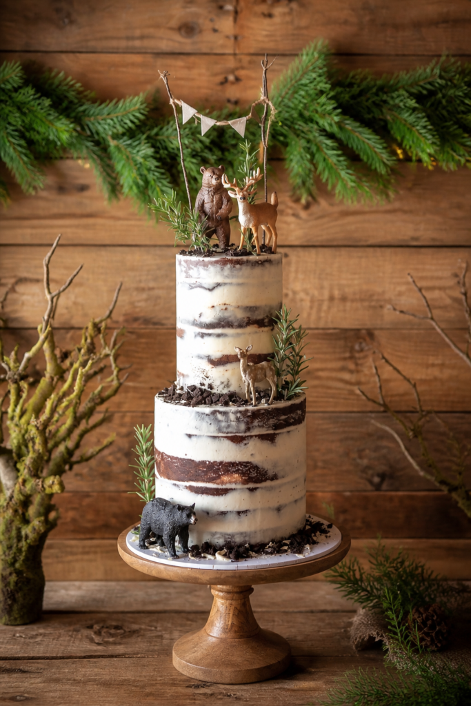 Towering Tree Trunk Chocolate Cake