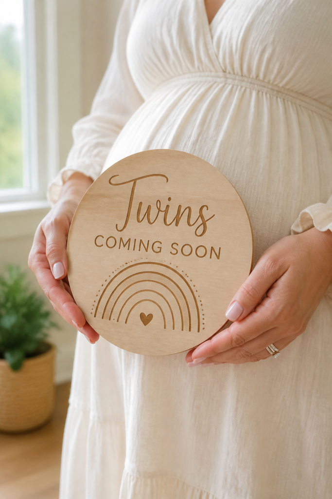 Twin Rainbow Pregnancy Announcement