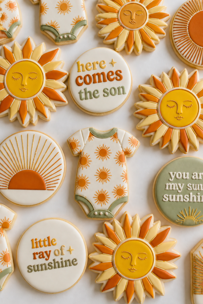 Vintage Retro Sun Cookies