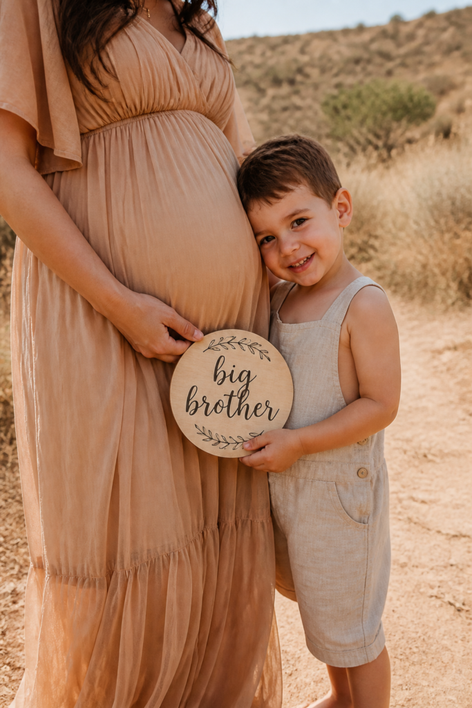 Wooden Sign Pregnancy Announcement