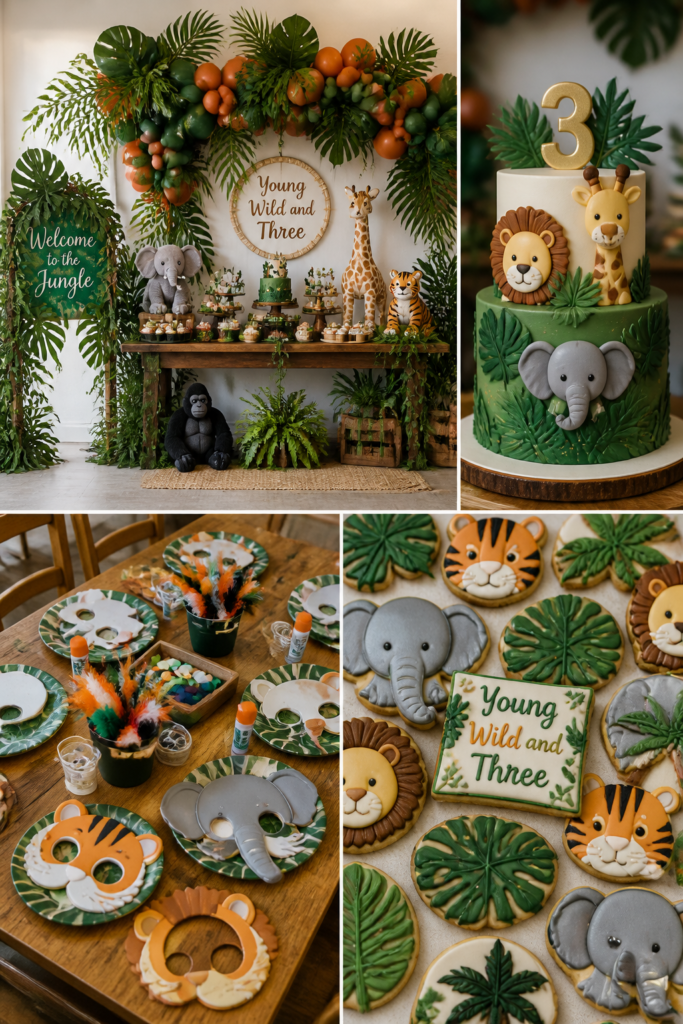 Young, Wild and Three — Jungle Themed 3rd Birthday Party