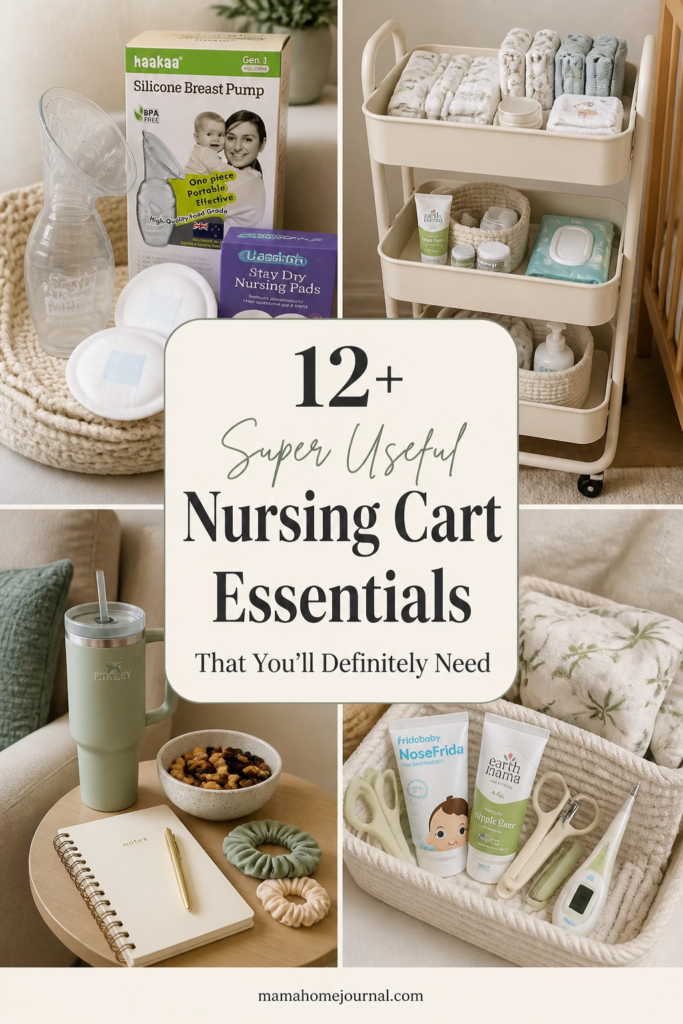 13 Nursing Cart Essentials Every Breastfeeding Mom Needs