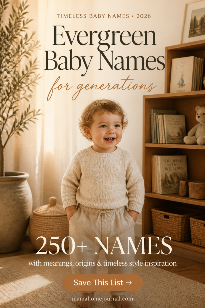 Beautiful Evergreen Baby Names with Meanings