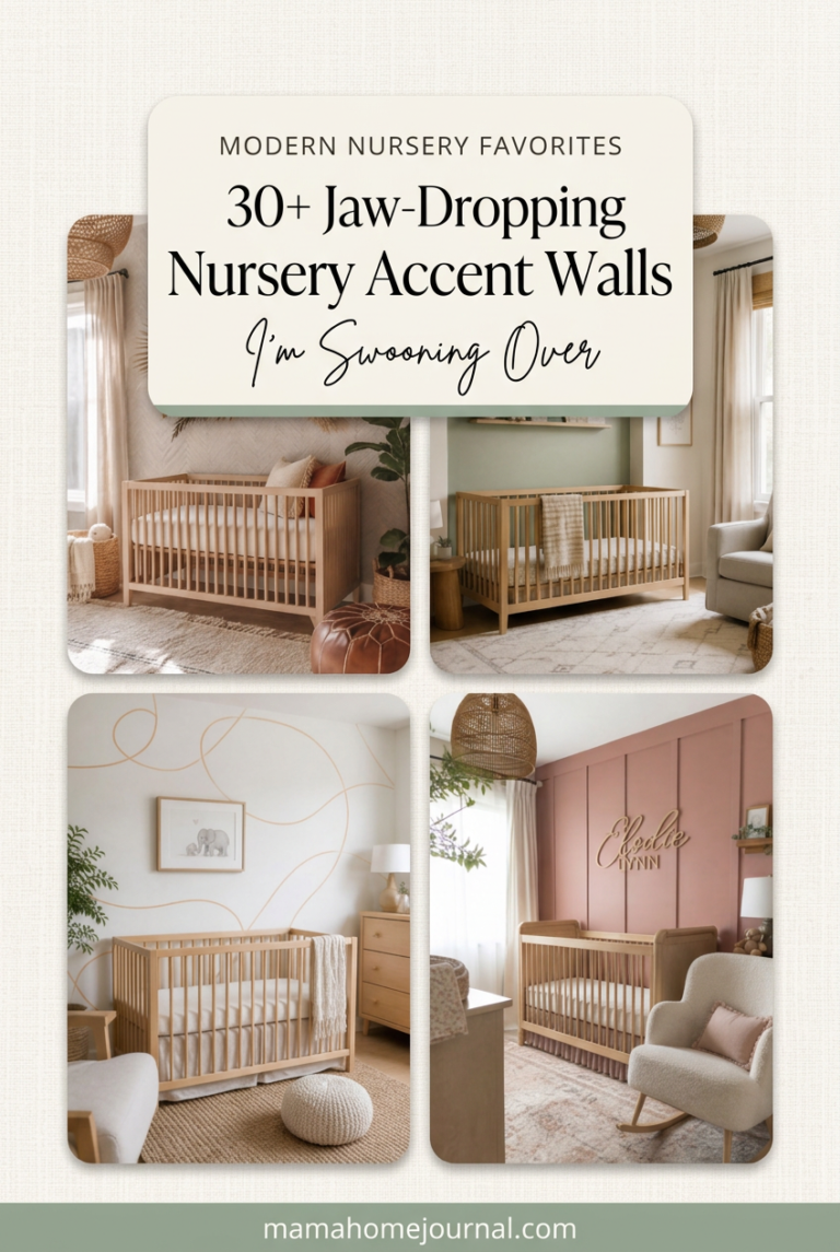 30+ Modern Nursery Accent Wall Ideas