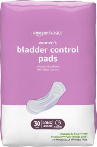 Amazon Basics Incontinence Pads for Women, Long, Postpartum