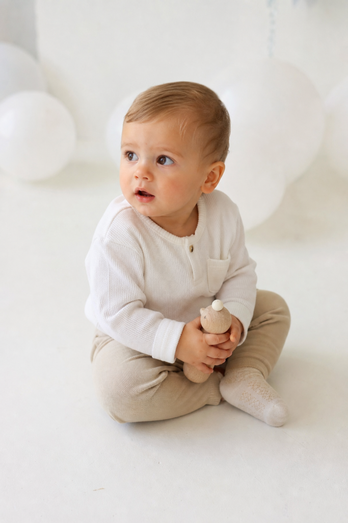 Baby with Favorite Toy or Stuffed Animal