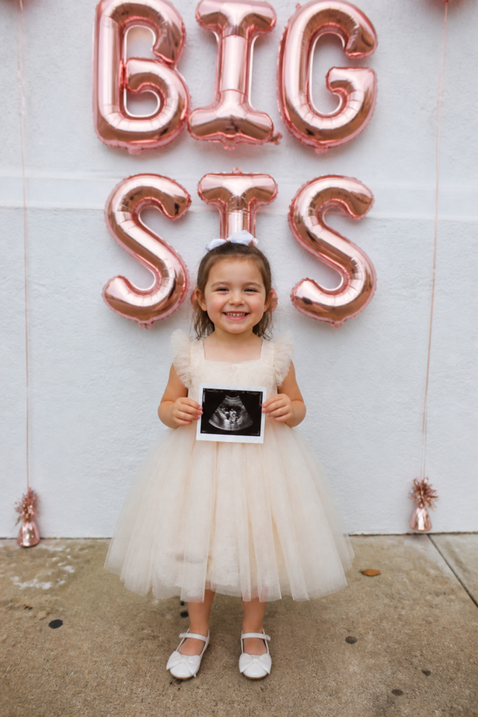 Big Sister Balloon Pregnancy Announcement