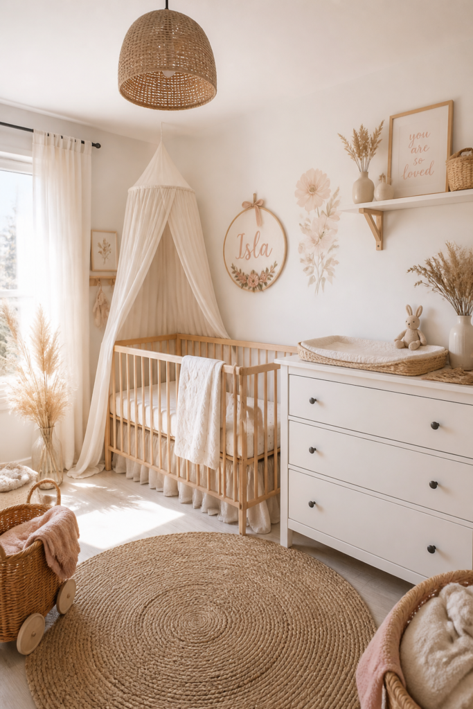 Boho Baby Girl IKEA Nursery