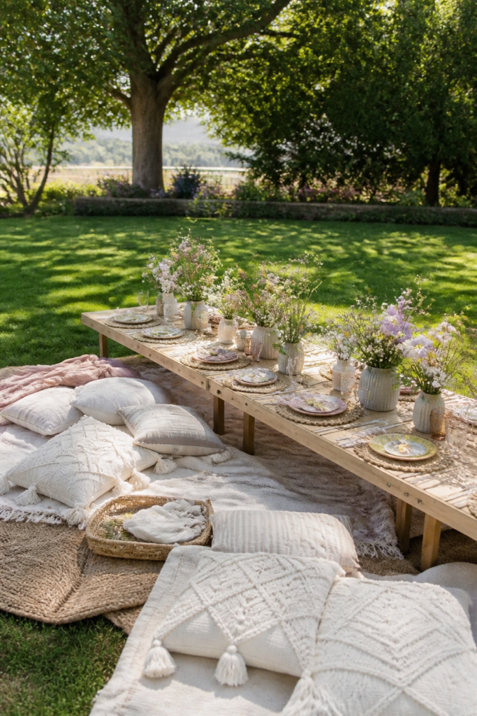 Boho Picnic Setup