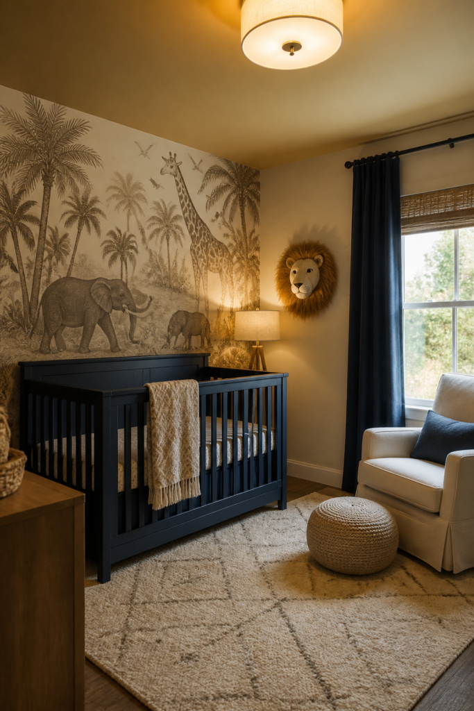 Bold Safari Wallpaper Statement Nursery