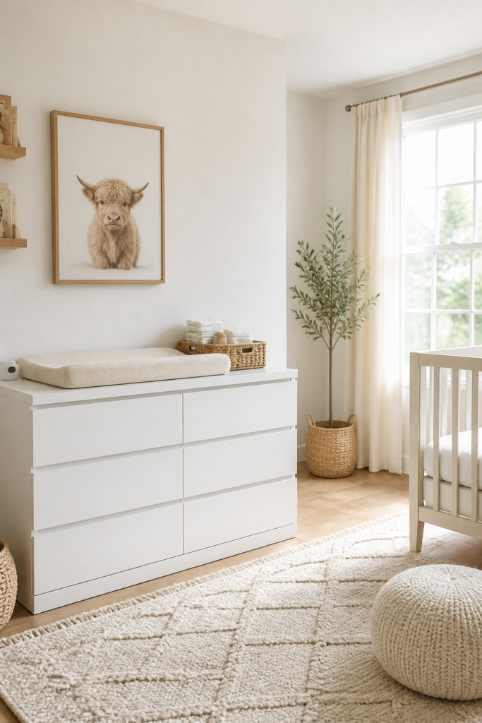 Bright White IKEA Nursery