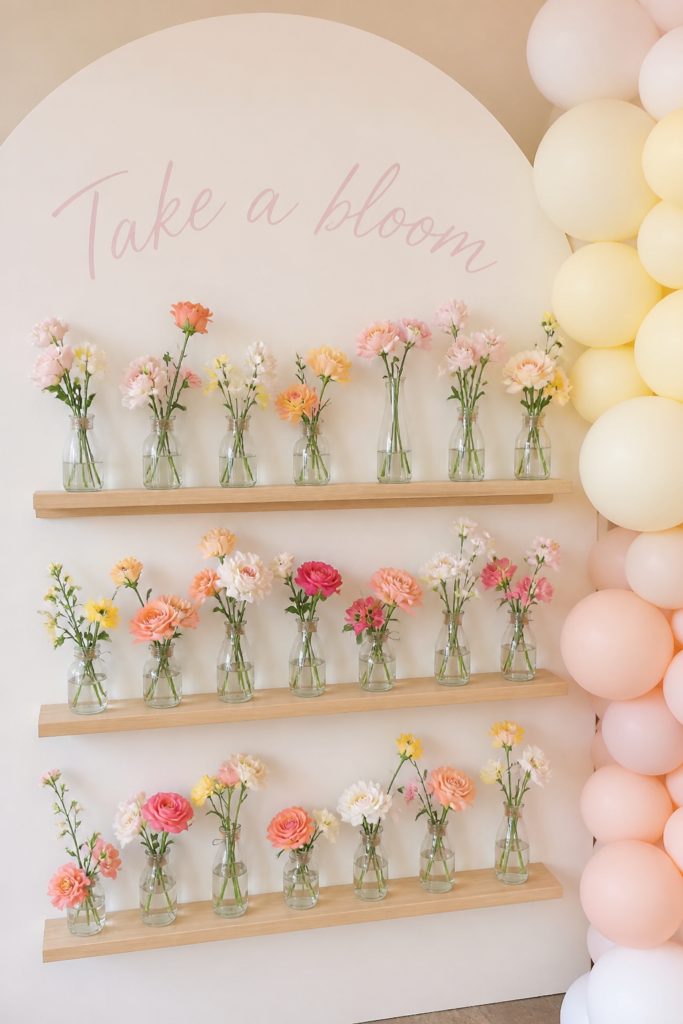 Bud Vase Party Favor Wall