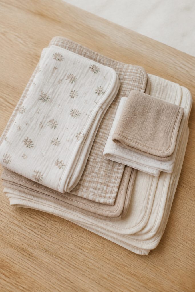 Burp Cloths and Baby Washcloths