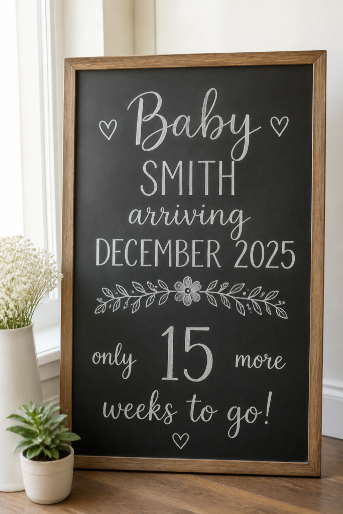 Chalkboard Countdown Announcement