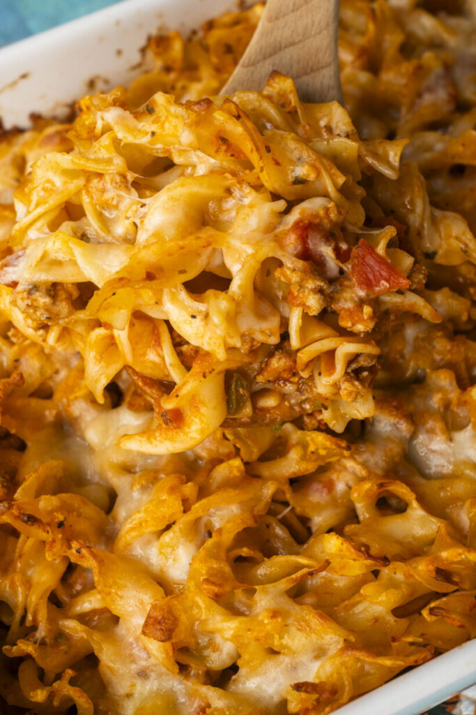 Cheesy-Ground-Turkey-Egg-Noodle-Casserole