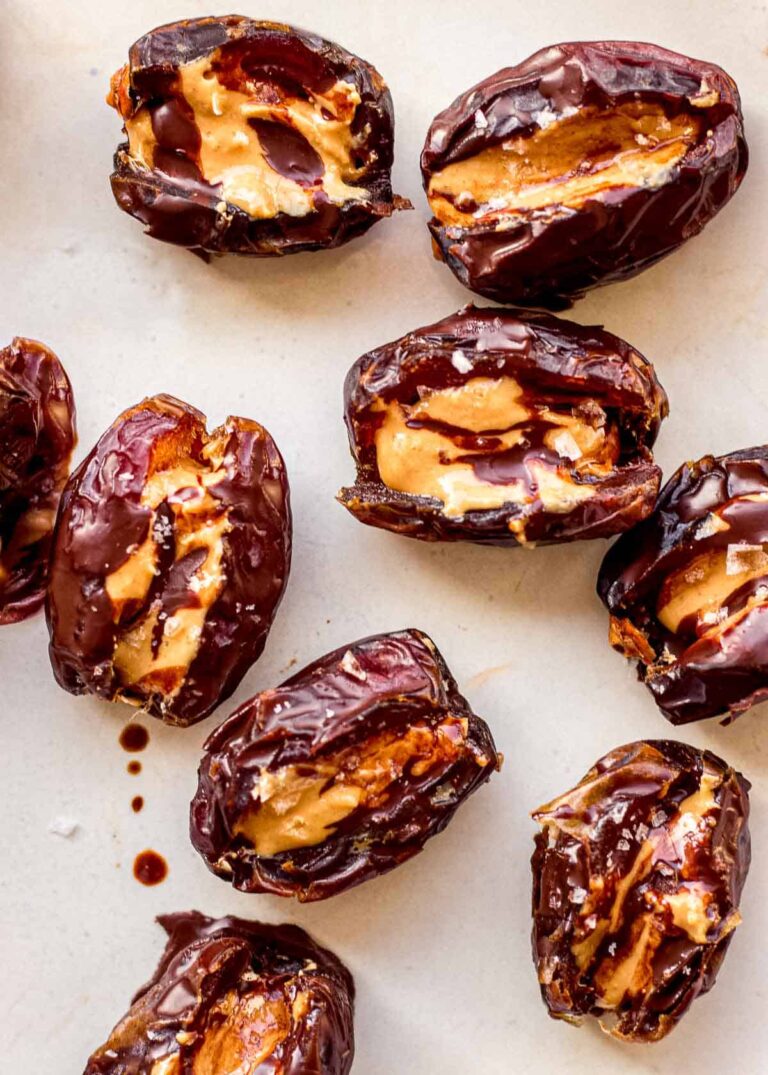 Chocolate Peanut Butter Stuffed Dates