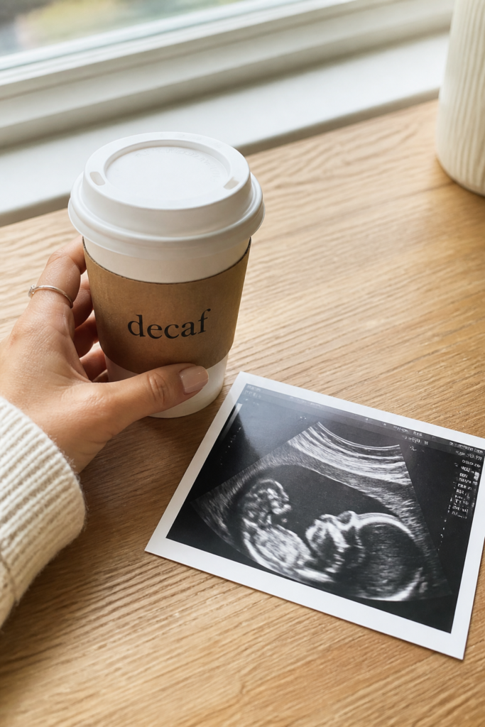 Coffee Cup Sonogram Announcement