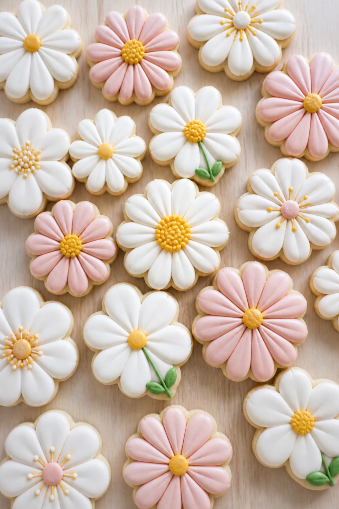Colorful Daisy Cookies