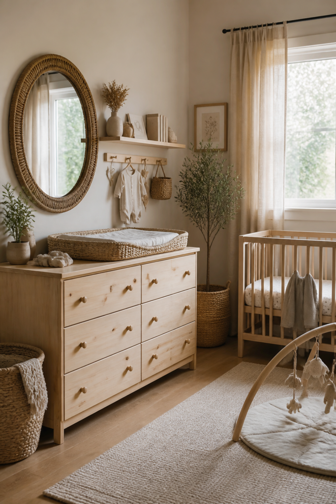 Earthy Neutral Baby Boy Nursery