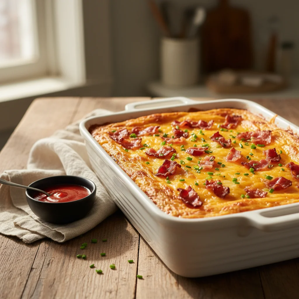 Easy Cheesy Breakfast Casserole