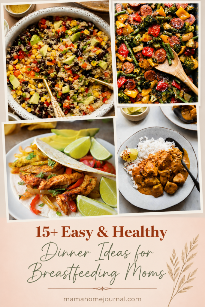 Easy Dinner Meals for Breastfeeding Moms