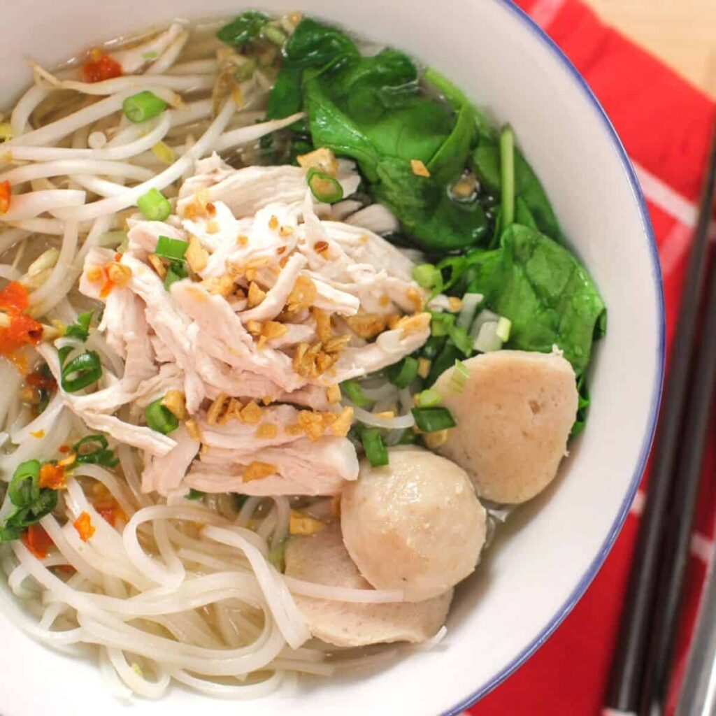 Easy Thai Chicken Noodle Soup