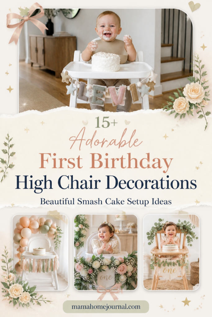 First Birthday High Chair Decoration Ideas