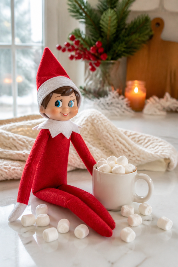Elf Makes Hot Cocoa