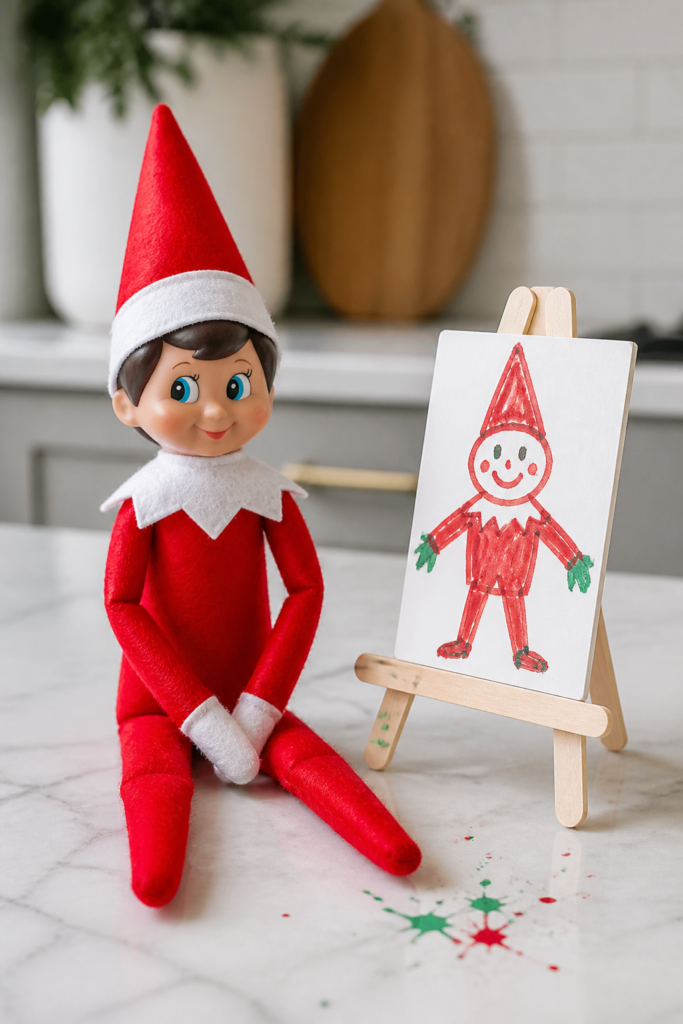 Elf Paints a Self Portrait