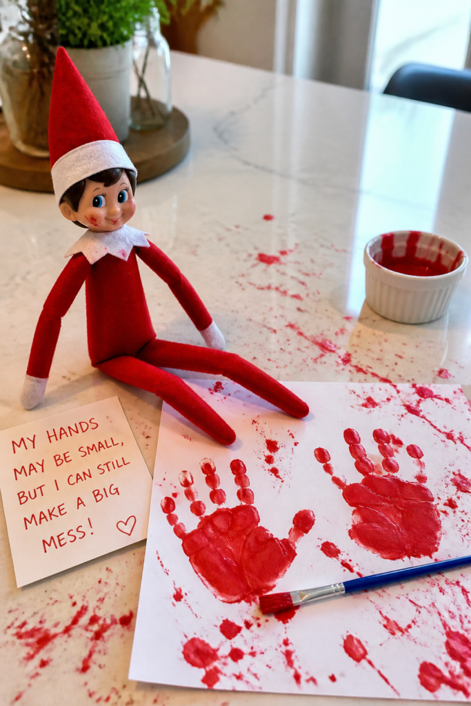 Elf Paints the Town Red